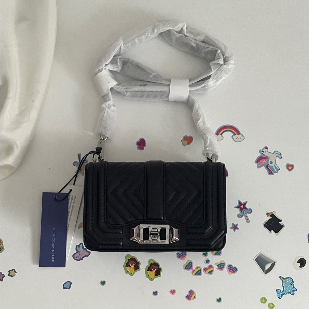 Rebecca Minkoff Black Quilted Mini Bag